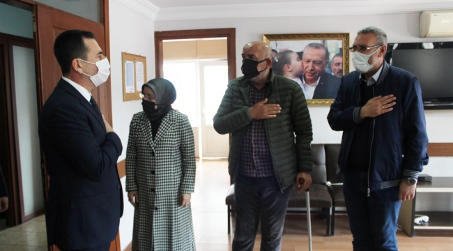 ÜNYE KAYMAKAMI IŞIK'TAN AK PARTİ'YE İADE-İ ZİYARET