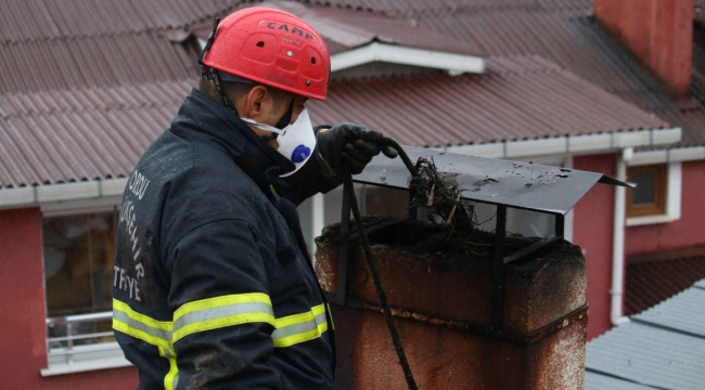 BÜYÜKŞEHİR İTFAİYESİ BACA YANGINLARINA KARŞI UYARDI!