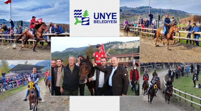 ÜNYE'DE ATLAR CUMHURİYET İÇİN KOŞTU