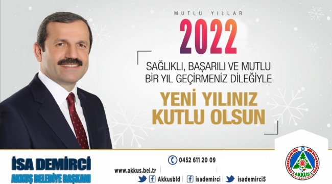BAŞKAN DEMİRCİ'DEN YENİ YIL MESAJI