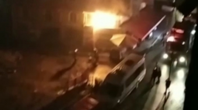 KALE MARKET'TEKİ YANGIN KORKUTTU