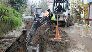 ÜNYE'DE İÇME SUYU ŞEBEKE HATLARI YENİLENİYOR