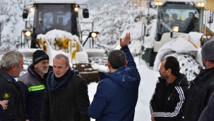 AKKUŞ'TA KAR KALINLIĞI 2 METREYE ULAŞTI