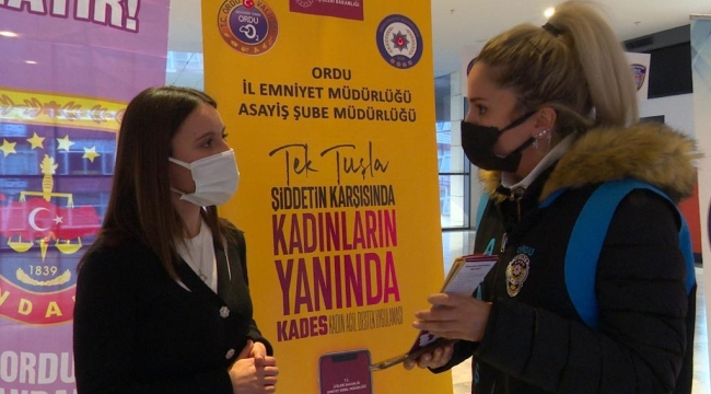 TEK TUŞLA ŞİDDETİN KARŞISINDA, KADINLARIN YANINDA!