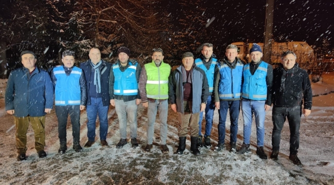 ÜNYE'DE KARLA ETKİLİ MÜCADELE!