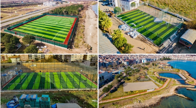 BİR YILDA 7 ADET HALI SAHA