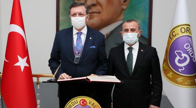 TOBB BAŞKANI HİSARCIKOĞLU,  VALİ SONEL'İ ZİYARET ETTİ