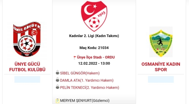 Ünye Gücü FK Kadın Futbol Takımı, Taraftarının Karşısına Çıkıyor
