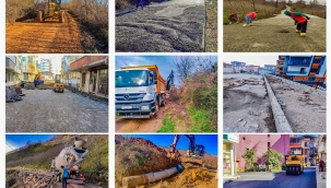 ÜNYE YOLLARLA ÖRÜLÜYOR!