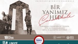 BAŞKAN TAVLI, "ÇANAKKALE ZAFERİ BİR DESTAN ABİDESİDİR"