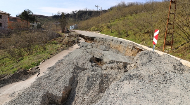 ORDU'DA 256 YOL AĞINDA HEYELAN MEYDANA GELDİ
