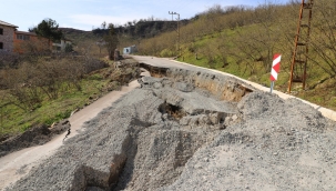 ORDU'DA 256 YOL AĞINDA HEYELAN MEYDANA GELDİ