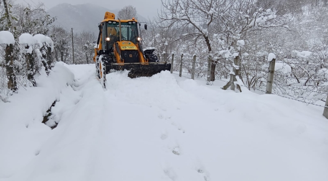 ORDU'DA KAR KALINLIĞI 2,5 METREYİ GEÇTİ