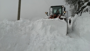 ORDU'DA KAR KALINLIĞI 2 METREYE YAKLAŞTI
