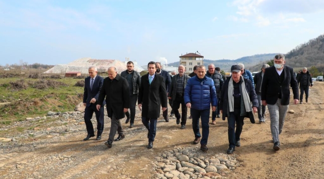 VALİ SONEL OSB'DE İNCELEMEDE BULUNDU