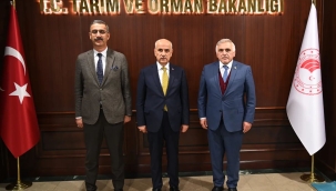 BAŞKAN BAYRAKTAR'DAN, YENİ BAKAN KRİŞÇİ'YE ZİYARET