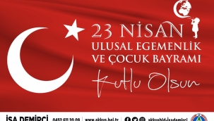 BAŞKAN DEMİRCİ'DEN 23 NİSAN MESAJI  