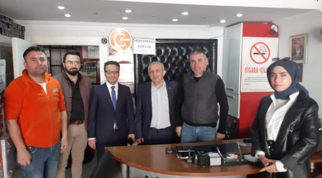 BAŞKAN HACIİMAMOĞLU ZİYARETLERİNİ ARALIKSIZ SÜRDÜRÜYOR
