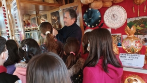 ÖĞRENCİLER 'SU KABAĞI MÜZE ATÖLYESİ'NDE