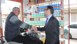 BAŞKAN HACIİMAMOĞLU ZİYARETLERİNE FEVZİ ÇAKMAK'LA DEVAM ETTİ