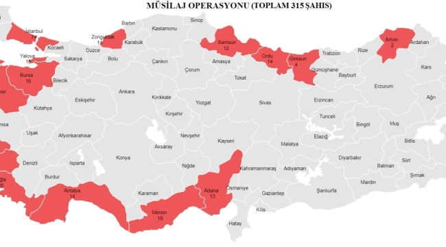 KARADENİZDE BÜYÜK OPERASYON: "MÜSİLAJ"