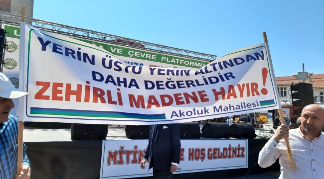 ULUBEY'DE HALK MADENE "HAYIR" DEDİ
