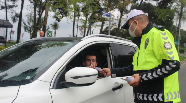 ÜNYE'DE SÜRÜCÜLERE KEMER DENETİMİ