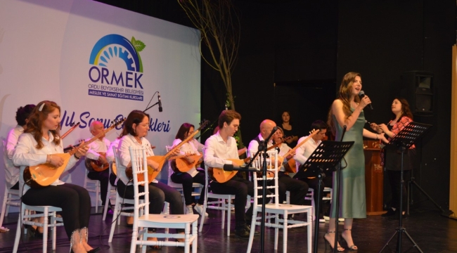 ORMEK'İN KURSİYERLERİ HÜNERLERİNİ SERGİLEDİ