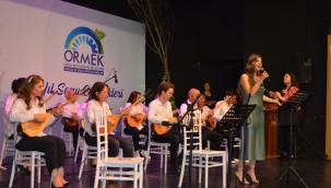 ORMEK'İN KURSİYERLERİ HÜNERLERİNİ SERGİLEDİ