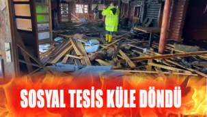 BELEDİYE'YE AİT SOSYAL TESİS YANDI!