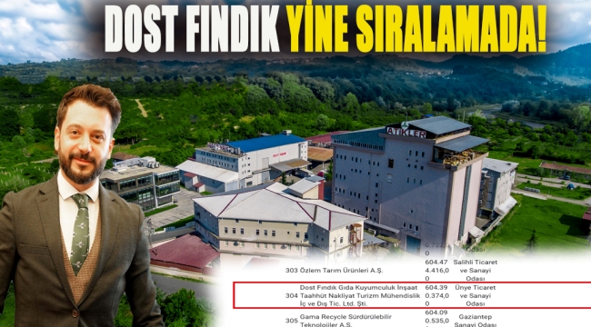 DOST FINDIK YİNE SIRALAMADA!