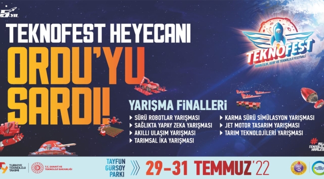 ORDU TEKNOFEST'E EV SAHİPLİĞİ YAPIYOR