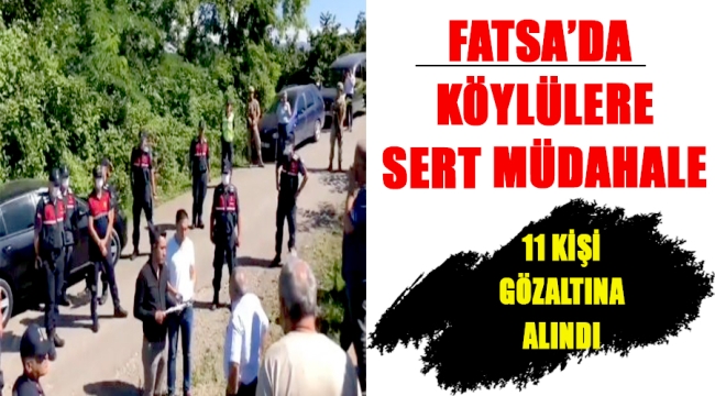 SUYUNA SAHİP ÇIKAN KÖYLÜLERE SERT MÜDAHALE!