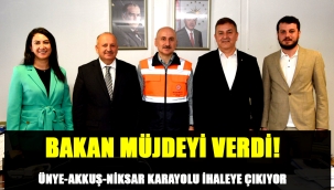 ÜNYE-AKKUŞ-NİKSAR KARAYOLU AĞUSTOS SONUNDA İHALEYE ÇIKIYOR