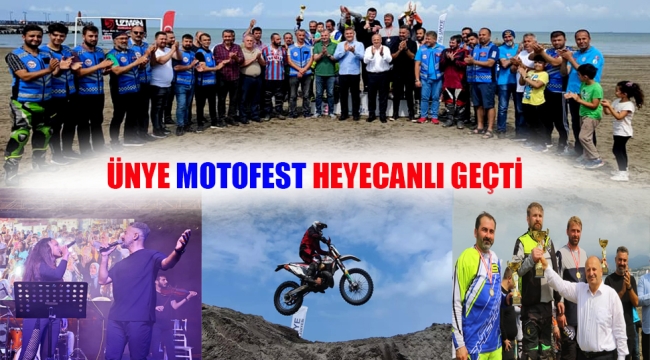 ÜNYE MOTOFEST HEYECANLI GEÇTİ