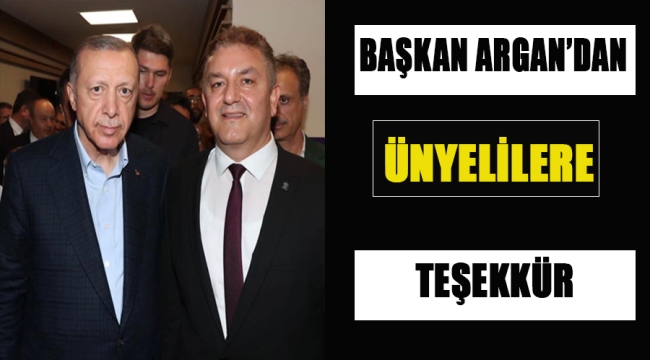 BAŞKAN ARGAN,"CUMHURBAŞKANIMIZ, TÜM ÜRETİCİLERİMİZİN MEMNUNİYETİNİ KARŞILAMIŞTIR"