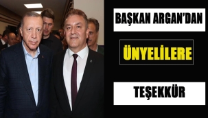 BAŞKAN ARGAN,"CUMHURBAŞKANIMIZ, TÜM ÜRETİCİLERİMİZİN MEMNUNİYETİNİ KARŞILAMIŞTIR"