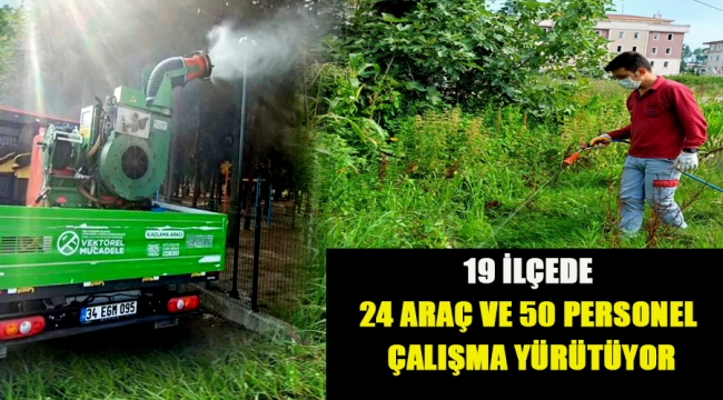 VEKTÖRLE MÜCADELEDE ETKİN MÜCADELE SÜRÜYOR