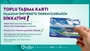 BÜYÜKŞEHİRDEN ÜNİVERSİTE ÖĞRENCİLERİNE KOLAYLIK