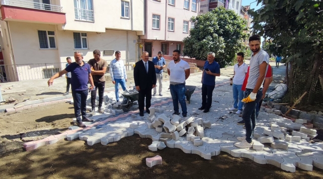 ÇINARLIK MAHALLESİ'NDE YOL ÇALIŞMALARI HIZ KESMİYOR