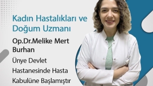 ÜNYE DEVLET HASTANESİ'NE 4. KADIN DOĞUM UZMANI