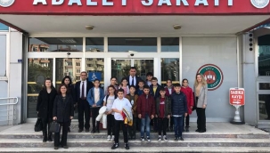 BİLGİ EVİ ÖĞRENCİLERİ ÜNYE ADALET SARAYI'NI GEZDİ