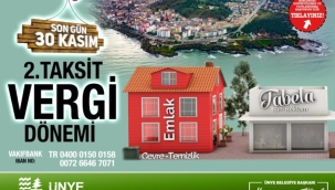 EMLAK VE ÇEVRE TEMİZLİK VERGİSİ'NDE SON GÜN 30 KASIM…
