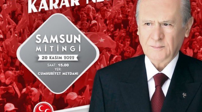 ŞANLITÜRK'TEN, SAMSUN MİTİNGİNE DAVET