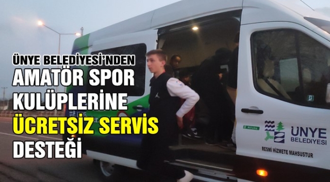 AMATÖR SPOR KULÜPLERİNE ÜCRETSİZ ARAÇ DESTEĞİ