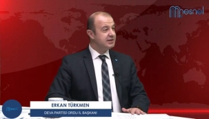 İL BAŞKANI TÜRKMEN: "AMACIMIZ TÜRKİYE'Yİ DÜZLÜĞE ÇIKARMAK"