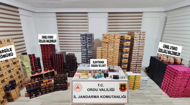 ORDU İL JANDARMA'DAN KAÇAKÇILARA DARBE!
