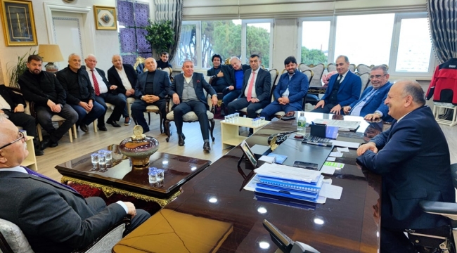 İSTANBUL'DAKİ İŞ İNSANLARINDAN BAŞKAN TAVLI'YA ZİYARET