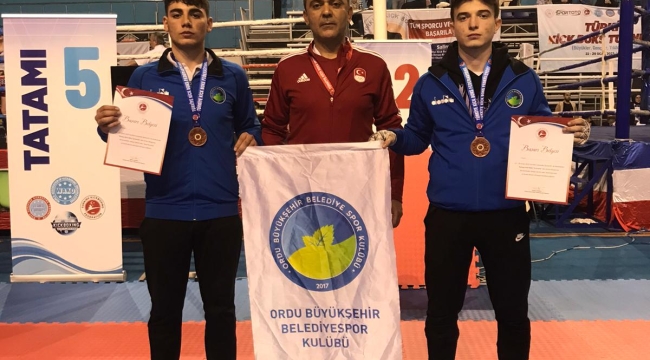 ORDULU SPORCULARDAN KİCK BOKSTA BÜYÜK BAŞARI