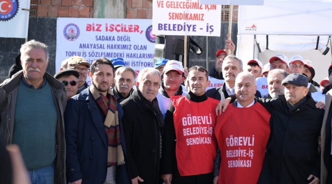 ÇAYBAŞI BELEDİYESİ'NDE GREV